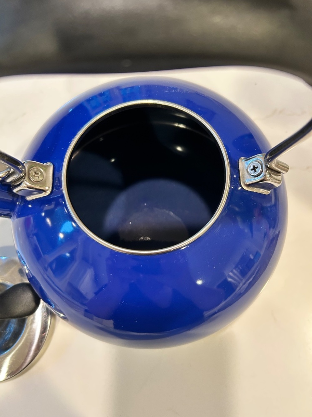 Chantel Classic Cobalt Blue Whistling 1.8 Qt Tea Kettle - Picture 6 of 9